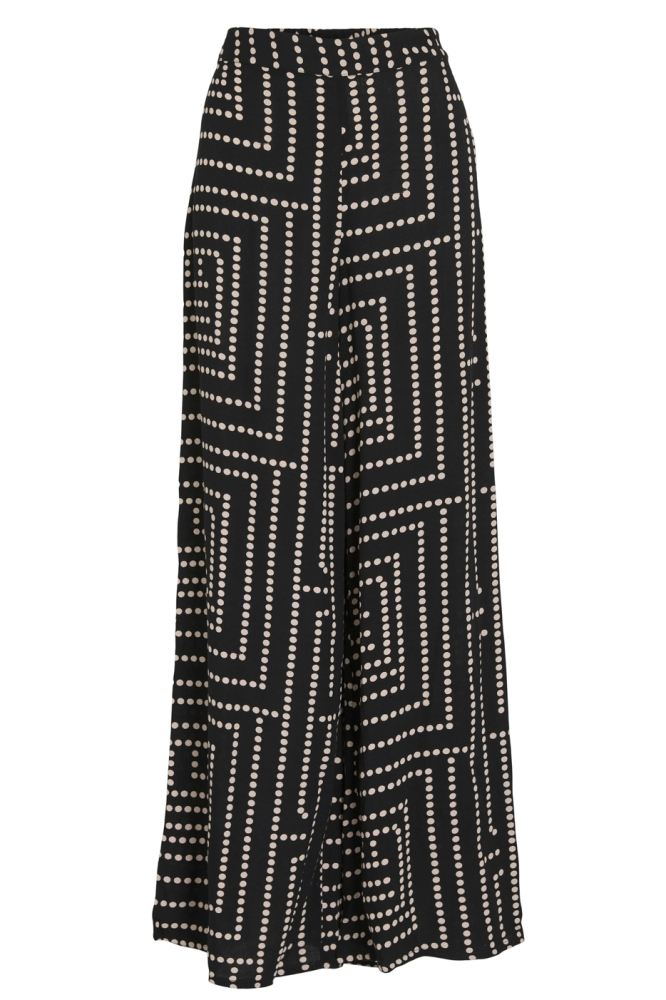 VIFRELLI KLIO HW WIDE PANTS 14105415 BLACK BEAUTY/KLIO